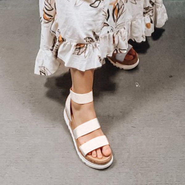 

женщины платформы сандалии пляжа лета peep toe высокий каблук клинья лодыжки пряжки sandalia espadrilles сандалии 2020 dropshipping, Black