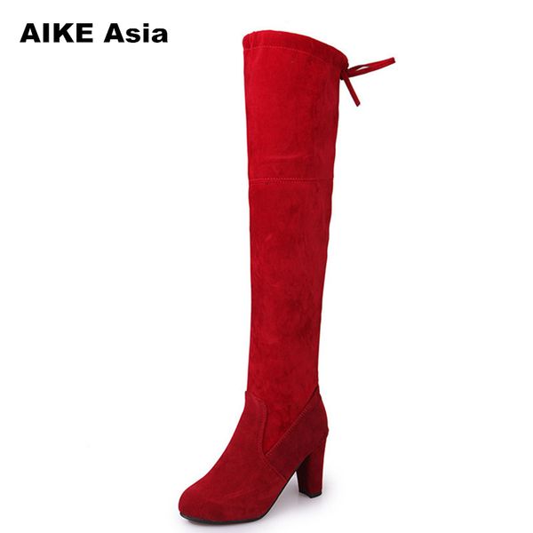 2019 western style spring over the knee boots square high heel women boots ladies lace up fashion #9527, Black
2019 western style spring over the knee boots square high heel women boots ladies lace up fashion #9527, Black