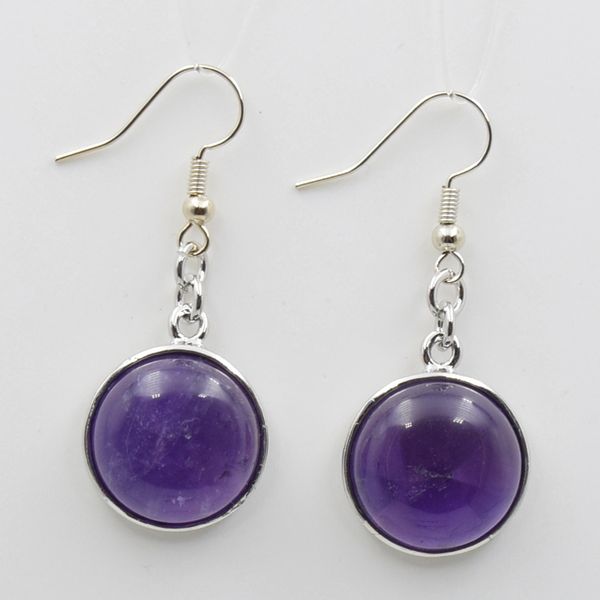 women round natural gem stone drop earrings turquoises opal amethysts lapis lazuli rose crystal quartzs healing dangle earrings, Silver
women round natural gem stone drop earrings turquoises opal amethysts lapis lazuli rose crystal quartzs healing dangle earrings, Silver