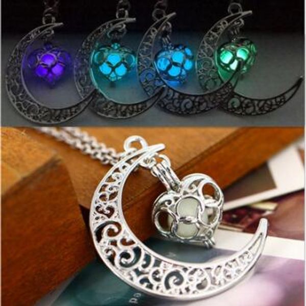 fashion shine moon luminous stone necklaces glow in the dark essentials oil diffuser pendants necklace for women ladies girls jewelry gifts, Silver
fashion shine moon luminous stone necklaces glow in the dark essentials oil diffuser pendants necklace for women ladies girls jewelry gifts, Silver