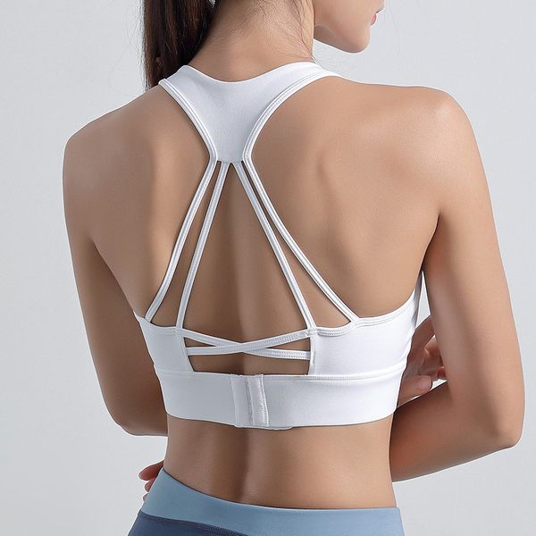 yoga bra padded women shockproof push up back athletic fitness running bra v-neck gym vest sportswear underwear, White;black
yoga bra padded women shockproof push up back athletic fitness running bra v-neck gym vest sportswear underwear, White;black