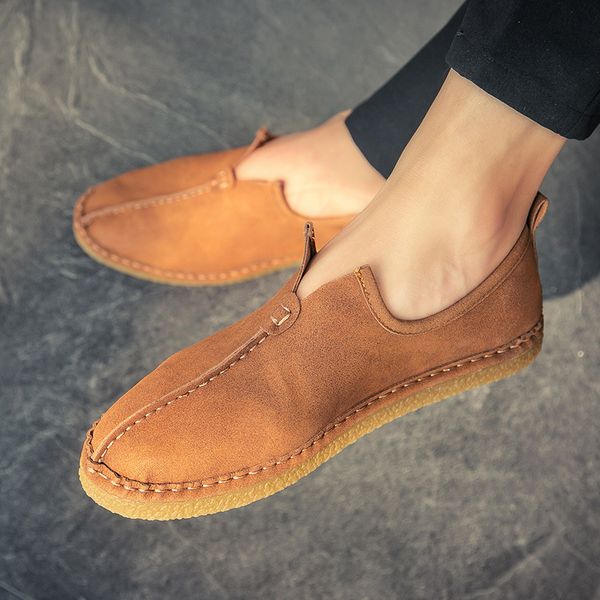 men loafers party shoes soft moccasins suede leather shoes men flats gommino slip on moccasins, Black
men loafers party shoes soft moccasins suede leather shoes men flats gommino slip on moccasins, Black