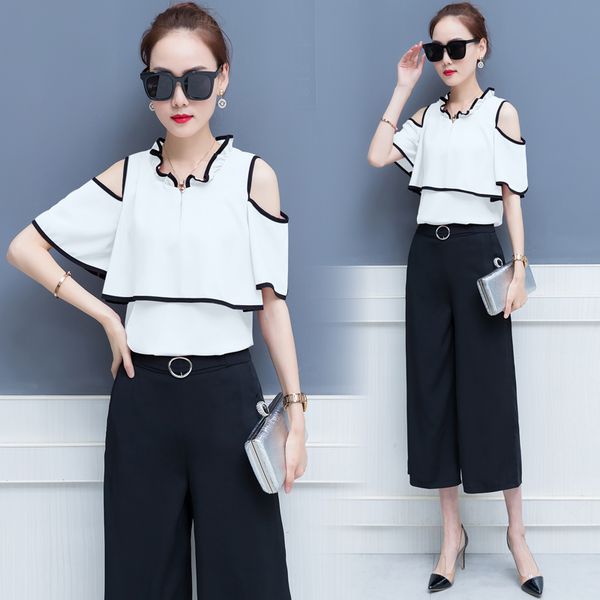 pink 2 piece sets womens and pants 2019 outfits off shoulder co-ord chiffon summer plus size large ruffles clothing, White
pink 2 piece sets womens and pants 2019 outfits off shoulder co-ord chiffon summer plus size large ruffles clothing, White