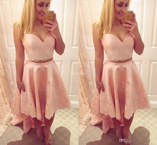 new lace two pieces homecoming dresses v-neck high-low appliques stylish prom dress cocktail gown elegant vestidos de fiesta cheap, Blue;pink
new lace two pieces homecoming dresses v-neck high-low appliques stylish prom dress cocktail gown elegant vestidos de fiesta cheap, Blue;pink
