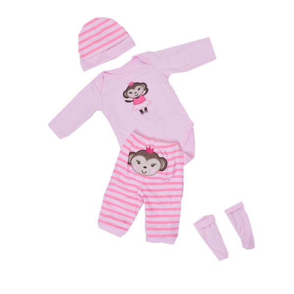 reborn doll одежда наряд для 22-23inch reborn baby girl doll, набор из 4шт, включает полосатую футболку толстовку, брюки, носки и шляпу
reborn doll одежда наряд для 22-23inch reborn baby girl doll, набор из 4шт, включает полосатую футболку толстовку, брюки, носки и шляпу