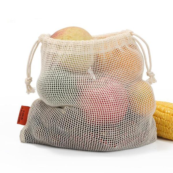 reusable produce grocery bags mesh produce bags cotton washable eco friendly for vegetables, bulk shopping storage bag
reusable produce grocery bags mesh produce bags cotton washable eco friendly for vegetables, bulk shopping storage bag