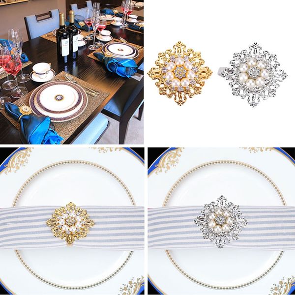 6pcs/set napkin ring pearl rhinestone buckle festival decor gold/silver napkin ring kitchen product table decoration for eeating
6pcs/set napkin ring pearl rhinestone buckle festival decor gold/silver napkin ring kitchen product table decoration for eeating