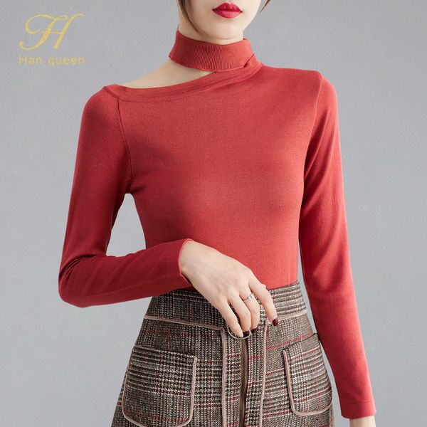 h han queen autumn winter off shoulder loose knitting pullover turtleneck sweater women knitted female pulloves pull femme, White;black
h han queen autumn winter off shoulder loose knitting pullover turtleneck sweater women knitted female pulloves pull femme, White;black