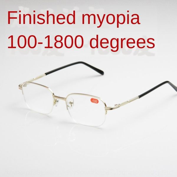 finished myopia 100-1800 degree resin lenses myopia glasses metal half-frame glasses 603, Silver
finished myopia 100-1800 degree resin lenses myopia glasses metal half-frame glasses 603, Silver