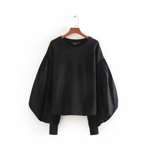 2020 women casual lantern sleeve patchwork chic black sweatershirts ladies long sleeve basic knitting hoodies leisure h114
2020 women casual lantern sleeve patchwork chic black sweatershirts ladies long sleeve basic knitting hoodies leisure h114