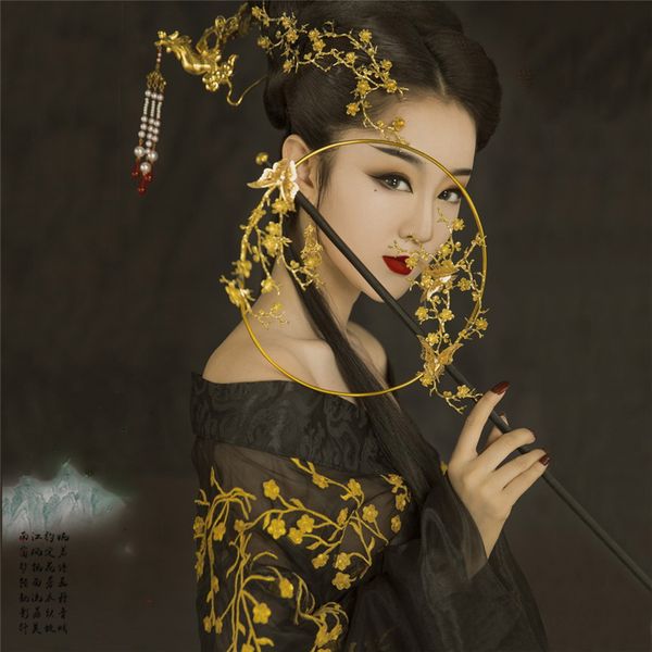 jin ping mei women's hanfu black gold plum costume p house thematic pgraphy costume tang empress performance hanfu, Black;red
jin ping mei women's hanfu black gold plum costume p house thematic pgraphy costume tang empress performance hanfu, Black;red