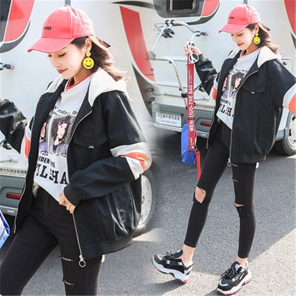 2019 spring winter jackets women korean baseball uniform chic hooded coat female outerwear x377, Black;brown
2019 spring winter jackets women korean baseball uniform chic hooded coat female outerwear x377, Black;brown