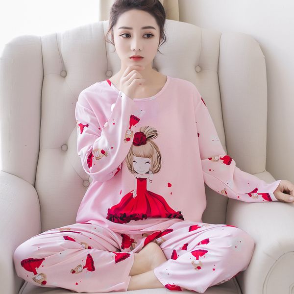 pajamas nightgowns women femme lingeries new pajamas sets autumn sleeve cartoon cute loose sleepwear girl pijamas leisure nightgown, Black;red
pajamas nightgowns women femme lingeries new pajamas sets autumn sleeve cartoon cute loose sleepwear girl pijamas leisure nightgown, Black;red