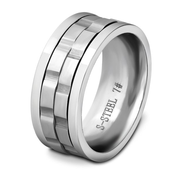mens ring 9mm rotating ring men's titanium steel gemstone ring for men fashion jewelry gift for boyfriend, Silver
mens ring 9mm rotating ring men's titanium steel gemstone ring for men fashion jewelry gift for boyfriend, Silver