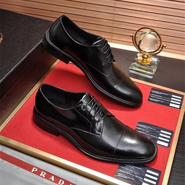 with box european and american men's formal business shoes leather dress shoes gentleman banquet casual men's shoes, Black
with box european and american men's formal business shoes leather dress shoes gentleman banquet casual men's shoes, Black