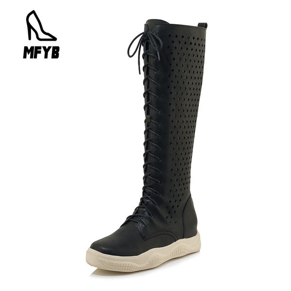 mfyb women's boots 2019 autumn new product comfortable flat bottom thick breathable hole high tube cool boots large size 34-46, Black
mfyb women's boots 2019 autumn new product comfortable flat bottom thick breathable hole high tube cool boots large size 34-46, Black