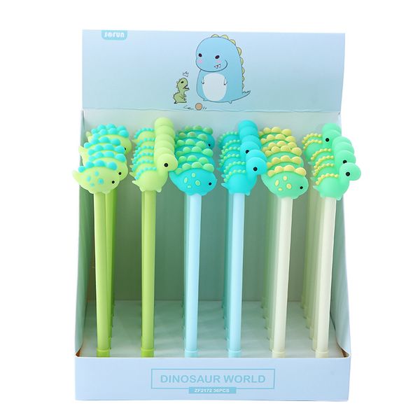 36 pcs/lot silicone dinosaur gel pen kawaii 0.5mm neutral pen school office writing supplies stationery gift papelaria
36 pcs/lot silicone dinosaur gel pen kawaii 0.5mm neutral pen school office writing supplies stationery gift papelaria