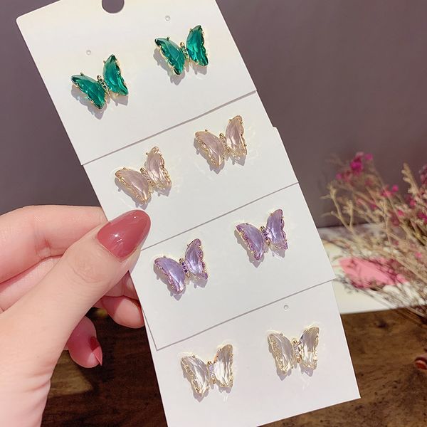 2020 new crystal butterfly stud earrings for women girls classic fashion jewelry earings bijoux, Golden;silver
2020 new crystal butterfly stud earrings for women girls classic fashion jewelry earings bijoux, Golden;silver