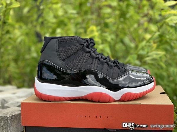 authentic air 11 bred men basketball shoes black true red white classic real carbon fiber 11s retro mans sports sneakers 378037-061
authentic air 11 bred men basketball shoes black true red white classic real carbon fiber 11s retro mans sports sneakers 378037-061