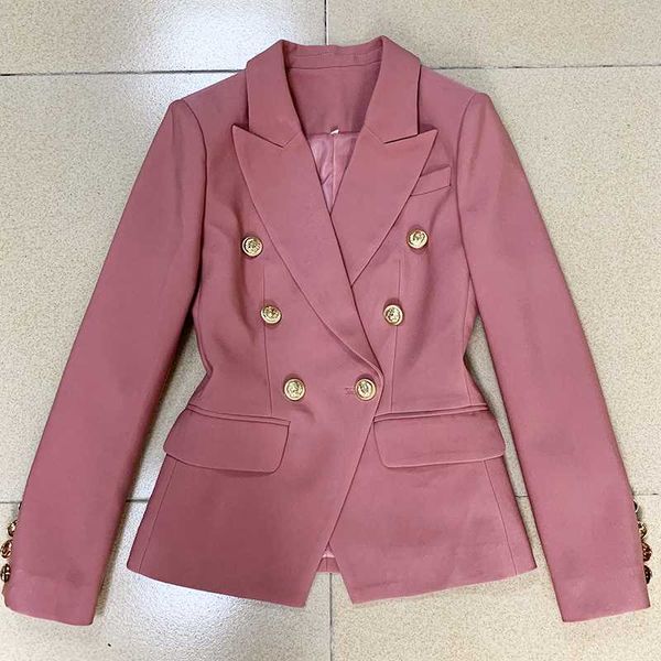 women's suits & blazers excellent quality est 2021 runway women blazer classic lion buttons double breasted career jacket, White;black
women's suits & blazers excellent quality est 2021 runway women blazer classic lion buttons double breasted career jacket, White;black
