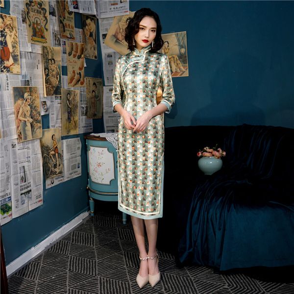 ethnic clothing women qipao novelty print flower chinese dress oriental classic vinatge button cheongsam evening party gown vestidos, Red
ethnic clothing women qipao novelty print flower chinese dress oriental classic vinatge button cheongsam evening party gown vestidos, Red