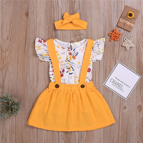 summer baby girl kids clothes set short sleeve printed yellow strap skirt+bows headband 3 pcs sets kids designer clothes girls dhl jy362, White
summer baby girl kids clothes set short sleeve printed yellow strap skirt+bows headband 3 pcs sets kids designer clothes girls dhl jy362, White