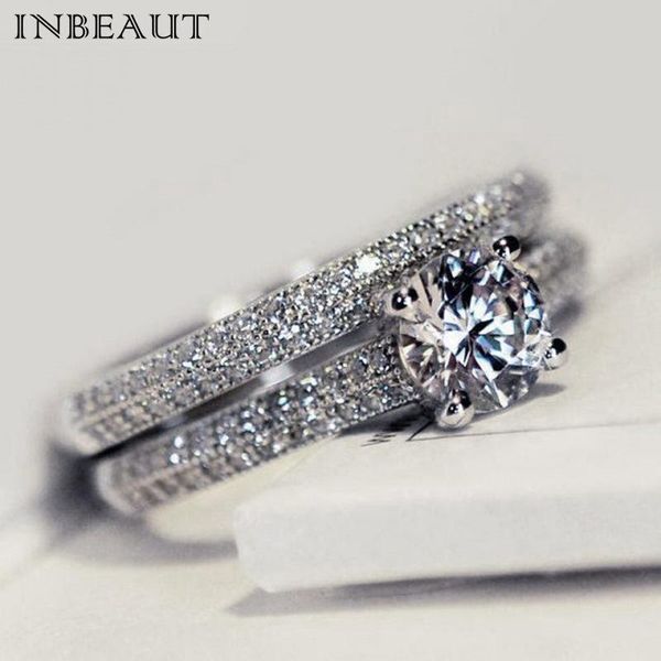inbeaut new arrival engagement ring set sparkling brilliant cut 16 arrows&heart zircon rings for women classic jewelry 2 color, Silver
inbeaut new arrival engagement ring set sparkling brilliant cut 16 arrows&heart zircon rings for women classic jewelry 2 color, Silver