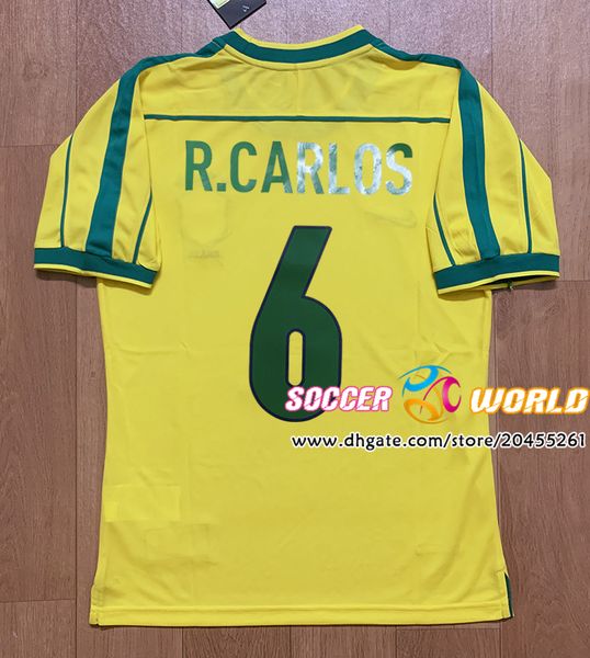 retro brazil soccer jerseys 1998 brazil home yellow rivaldo r.carlos romario ronaldinho football uniform qaulity size s-xxl, Black;yellow
retro brazil soccer jerseys 1998 brazil home yellow rivaldo r.carlos romario ronaldinho football uniform qaulity size s-xxl, Black;yellow