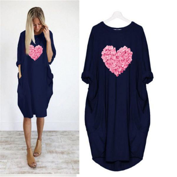 love pattern print designer dresses summer crew neck short sleeve dresses ladies flora printed causal dresses, Black;gray
love pattern print designer dresses summer crew neck short sleeve dresses ladies flora printed causal dresses, Black;gray