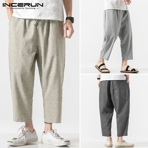2020 men casual pants elastic waist joggers solid retro straight trousers baggy streetwear chic pantalon pants men s-5xl incerun, Black
2020 men casual pants elastic waist joggers solid retro straight trousers baggy streetwear chic pantalon pants men s-5xl incerun, Black