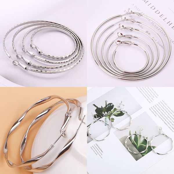 925 sterling silver simple ear bone hoop earrings for women big hoop earrings ear bone buckle round circle hoops, Golden;silver 
925 sterling silver simple ear bone hoop earrings for women big hoop earrings ear bone buckle round circle hoops, Golden;silver