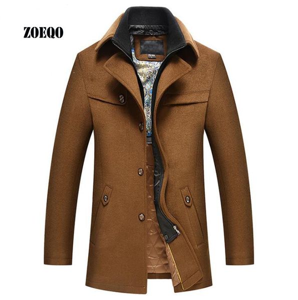 zoeqo new fashion men's woolen coat male silk liner thick winter jacket and coat autumn jackets mens black and khaki, Black;brown
zoeqo new fashion men's woolen coat male silk liner thick winter jacket and coat autumn jackets mens black and khaki, Black;brown