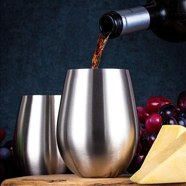 stainless steel wine glasses large & elegant stemless goblets 18 oz unbreakable shatterproof metal drinking tumblers tumbler cup
stainless steel wine glasses large & elegant stemless goblets 18 oz unbreakable shatterproof metal drinking tumblers tumbler cup