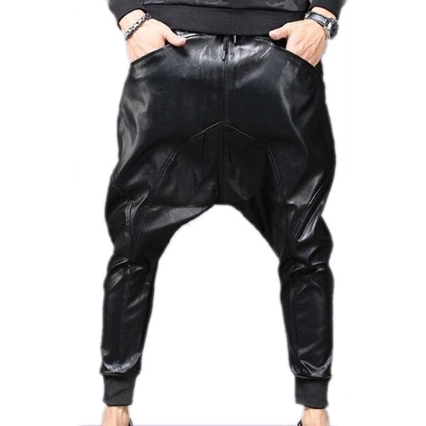 s-5xl новый 2019 мужская одежда gd hair stylist мода подиум хип-хоп уличный бриз шаровары кожаные брюки плюс размер костюмы, Black
s-5xl новый 2019 мужская одежда gd hair stylist мода подиум хип-хоп уличный бриз шаровары кожаные брюки плюс размер костюмы, Black