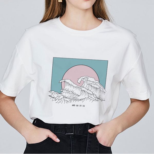women tshirt sunset over the sea clothes aesthetic gaphic tee summer fashion vintage basic shirt tumblr plus size t shirt, White
women tshirt sunset over the sea clothes aesthetic gaphic tee summer fashion vintage basic shirt tumblr plus size t shirt, White
