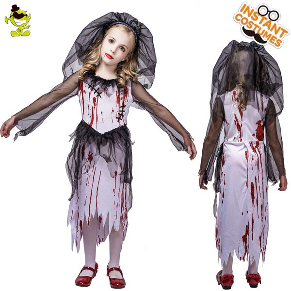 kid's bloody horror zombie bride costume stage costumes masquerade vampire costumes, Black;red
kid's bloody horror zombie bride costume stage costumes masquerade vampire costumes, Black;red