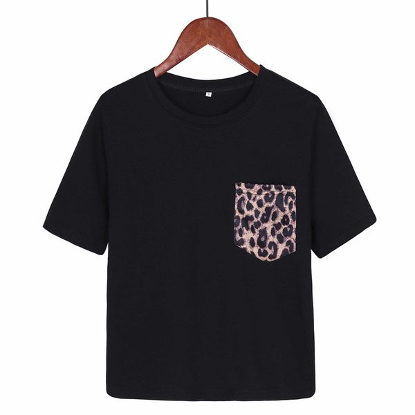 summer women casual leopard print pocket short sleeve o neck crop shirt harajuku camiseta mujer tee shirt femme, White
summer women casual leopard print pocket short sleeve o neck crop shirt harajuku camiseta mujer tee shirt femme, White