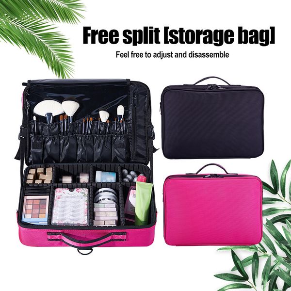3 layers cosmetic bag women's new fashion large-capacity handbag shoulder makeup necessaire feminina bag make up 2019
3 layers cosmetic bag women's new fashion large-capacity handbag shoulder makeup necessaire feminina bag make up 2019