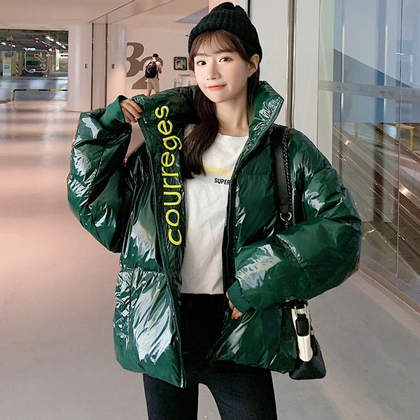 2019 winter glossy down parka women's waterproof coat embroidery jackets large size loose winter warm thick parkas women jackets, Black
2019 winter glossy down parka women's waterproof coat embroidery jackets large size loose winter warm thick parkas women jackets, Black