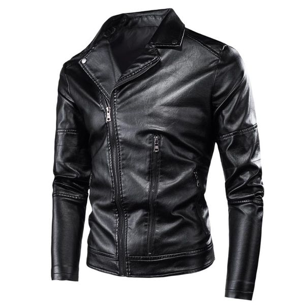 luulla men spring vintage style rock & roll casual zipper leather jackets coat men autumn motor biker rivet pu leather jackets, Black
luulla men spring vintage style rock & roll casual zipper leather jackets coat men autumn motor biker rivet pu leather jackets, Black