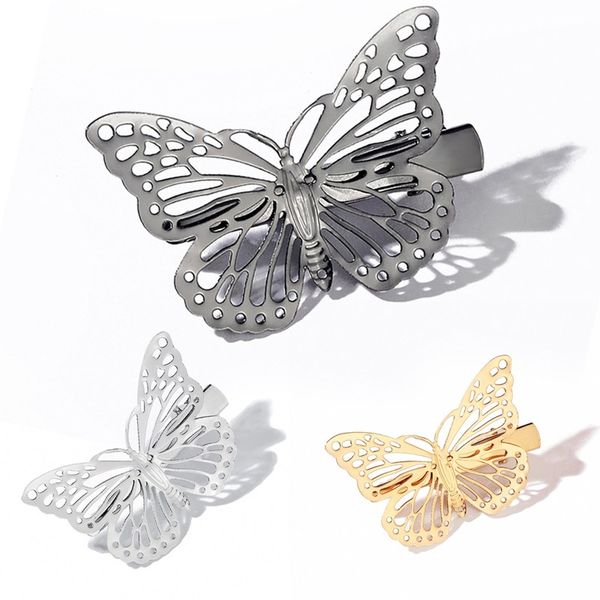temperament lady wild hollow butterfly hair clip three-dimensional side clip, Golden;silver
temperament lady wild hollow butterfly hair clip three-dimensional side clip, Golden;silver