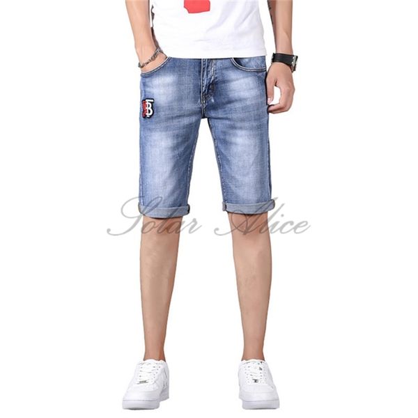 2020 men's summer new straight knee length jeans thin slim washed casual shorts, Blue
2020 men's summer new straight knee length jeans thin slim washed casual shorts, Blue