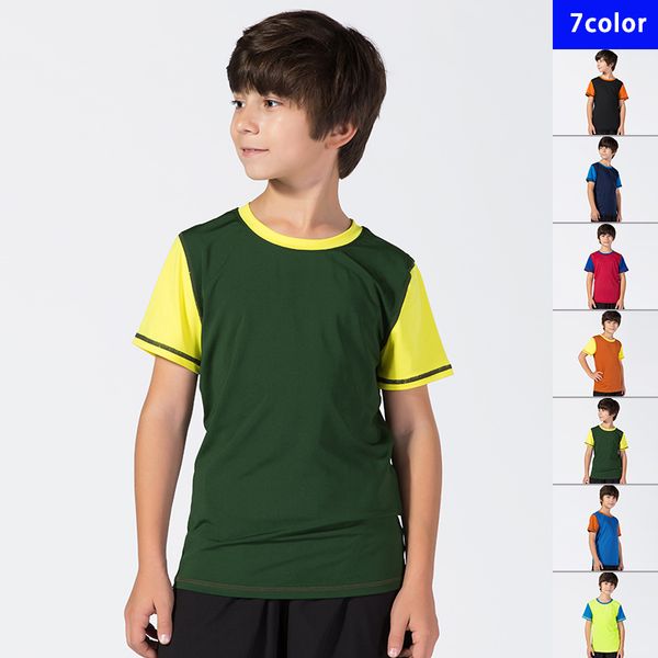 2020 boys short sleeve bottoming shirt sports training suit boys running fitness clothes color matching sports running t-shirt, White;red
2020 boys short sleeve bottoming shirt sports training suit boys running fitness clothes color matching sports running t-shirt, White;red