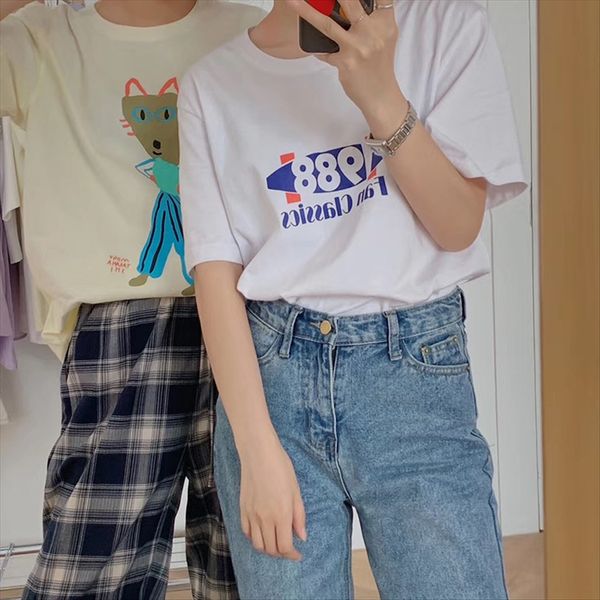 small house big children letter women's interesting printing round collar short cotton t-shirt jacket cotton t-shirt sleeve fashion, White
small house big children letter women's interesting printing round collar short cotton t-shirt jacket cotton t-shirt sleeve fashion, White
