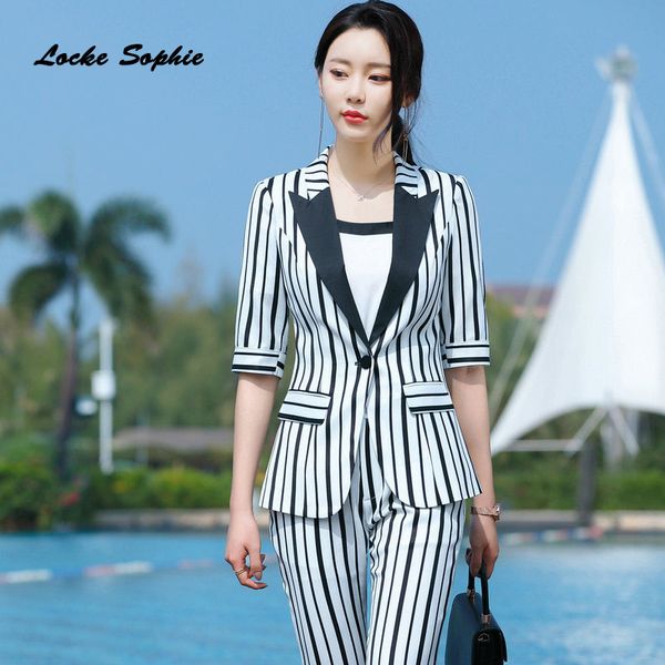 women plus size blazers coats 2020 spring cotton splicing slim fit stripe small suits jackets ladies skinny office blazers suits, White;black
women plus size blazers coats 2020 spring cotton splicing slim fit stripe small suits jackets ladies skinny office blazers suits, White;black