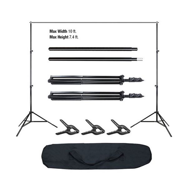 10ft pro pgraphy p adjustable background support stand p backdrop crossbar kit us in stock
10ft pro pgraphy p adjustable background support stand p backdrop crossbar kit us in stock