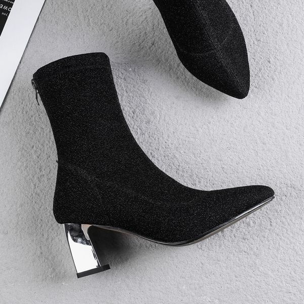 s.romance 2018 women ankle boots plus size 34-43 female high heels female pumps woman shoes socks ladies boots black gold sb090
s.romance 2018 women ankle boots plus size 34-43 female high heels female pumps woman shoes socks ladies boots black gold sb090