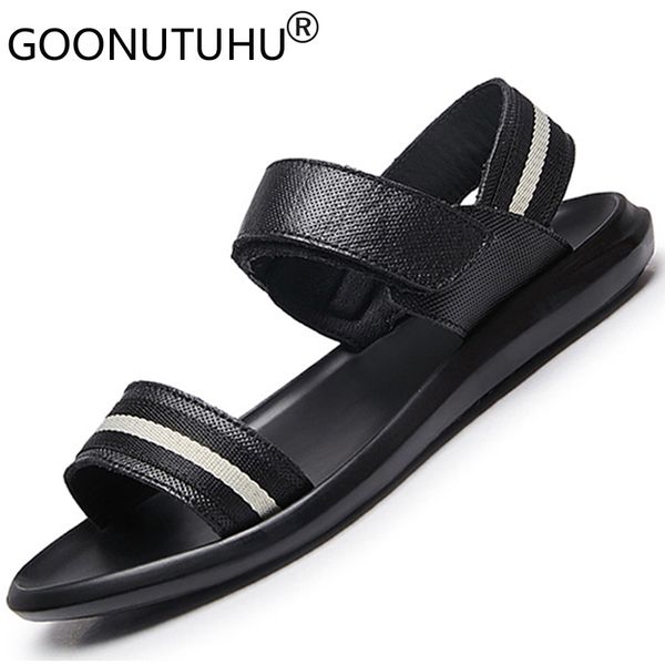 2020 new style men's sandals summer shoes genuine leather casual fashion beach sandals for men platform sandal soft outdoor male t20042, Black
2020 new style men's sandals summer shoes genuine leather casual fashion beach sandals for men platform sandal soft outdoor male t20042, Black
