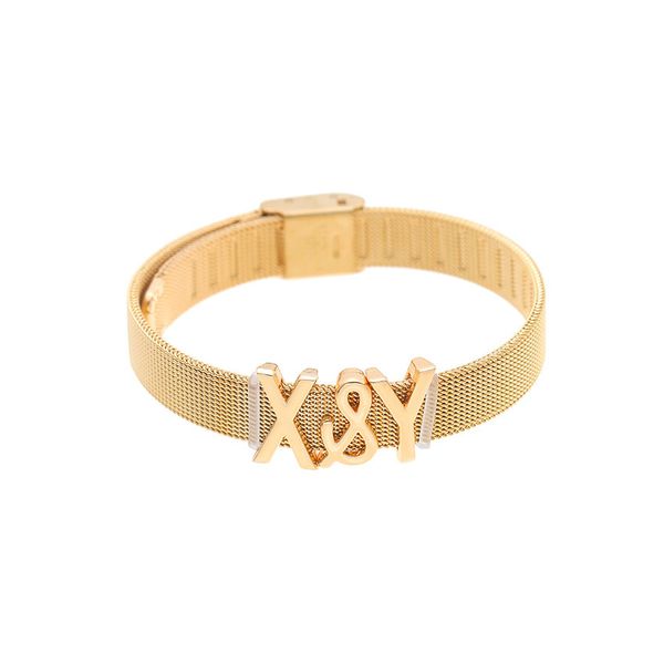 fashion keeper group combine bracelet x&y english stainless steel watchband, Golden;silver
fashion keeper group combine bracelet x&y english stainless steel watchband, Golden;silver