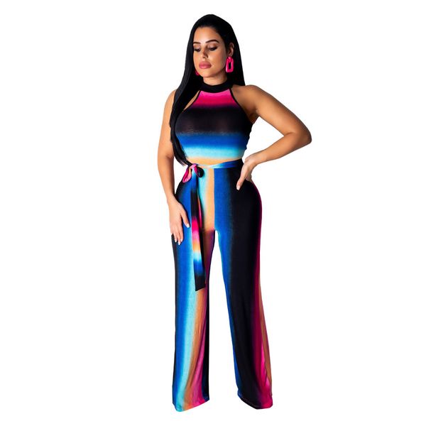 great temperament rompers womens jumpsuit elegant sleeveless bohemian style strappy bodysuit sashes high waist wide leg jumpsuit, Black;white
great temperament rompers womens jumpsuit elegant sleeveless bohemian style strappy bodysuit sashes high waist wide leg jumpsuit, Black;white